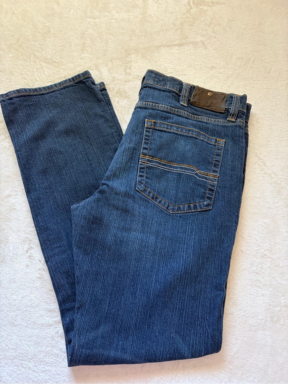 Men's Straight Fit Blue Jeans - Classic Everyday Denim